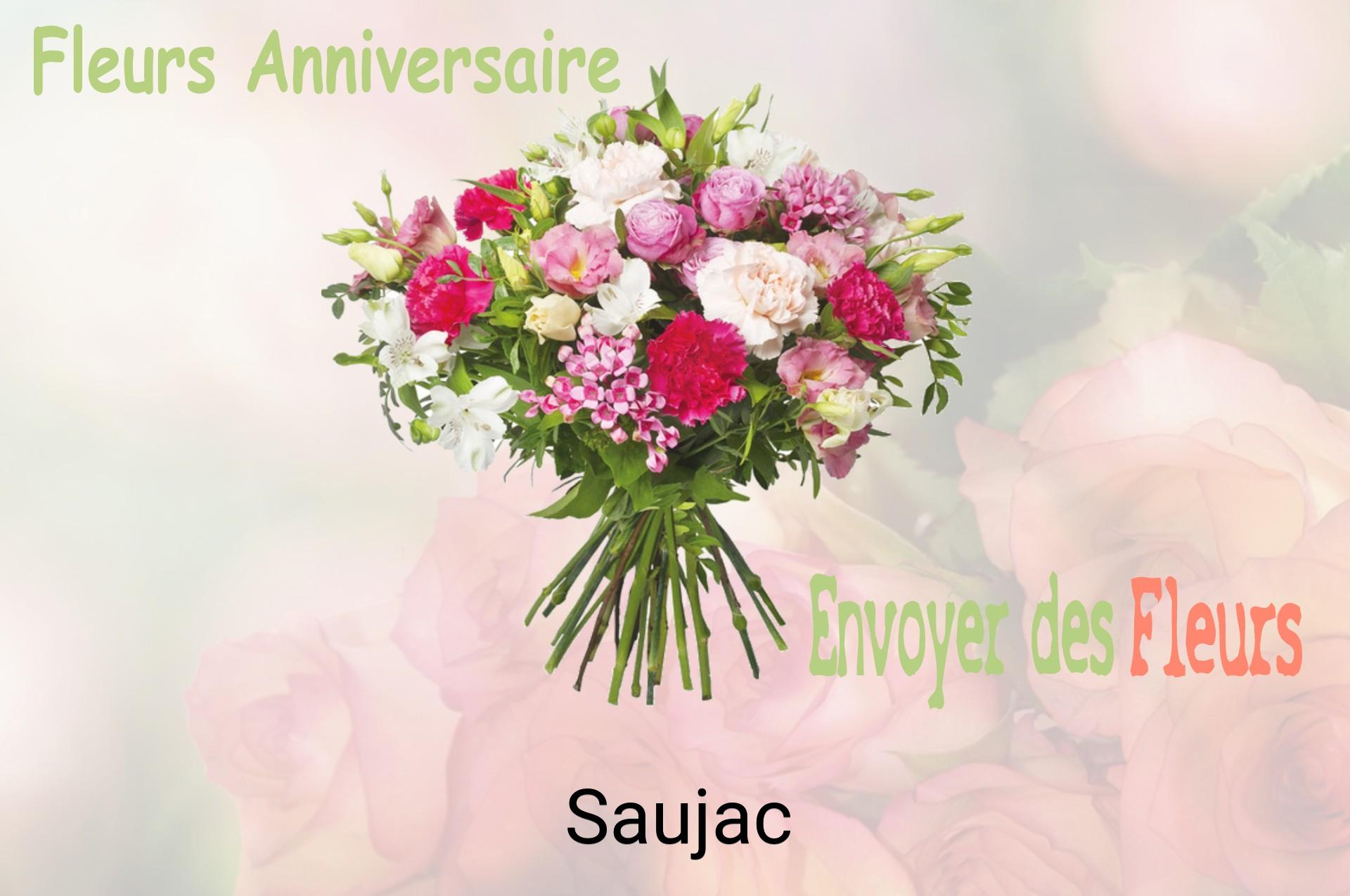Bouquet de fleurs d’anniversaire livré à Saujac
